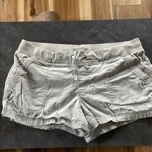 Natural Reflections Gray Athletic Shorts Soft Elastic Waist